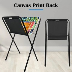 Sturdy Metal Canvas Print Rack for Art Displays – Holds 24″ x 30″ Artworks