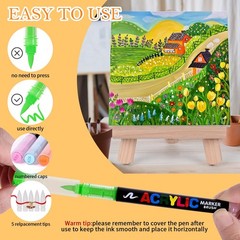 168 Colors Acrylic Paint Markers, Direct-Liquid Ink Control System, Premium B…