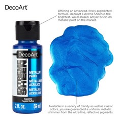 Decoart Extreme Sheen Paint- 24k Gold, 2fl oz 2 Fl Oz (Pack of 1), 24K Gold
