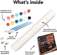 Paint By Numbers Independence Day Patriotic July Fourth Theme Full Drill Art