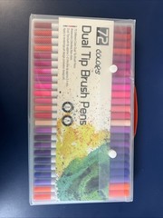 72 Colors Dual Tip Brush Pens