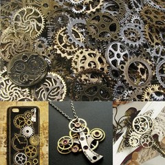 Alloy Bronze Watch Parts Steampunk Cyberpunnk Cogs Gears DIY Jewelry Crafts