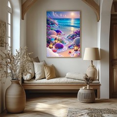 Paint by Numbers Kit for Adults Beginner, Beach Adult Paint by Number Kits on Ca