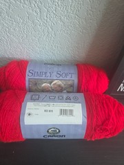 Bulk Buy: Caron Simply Soft Yarn Solids (2-Pack) (Red) 9919