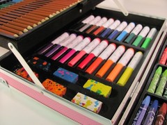 145/150pcs Artists Aluminium Art Case Colouring Pencils Painting Set Kids/Adults
