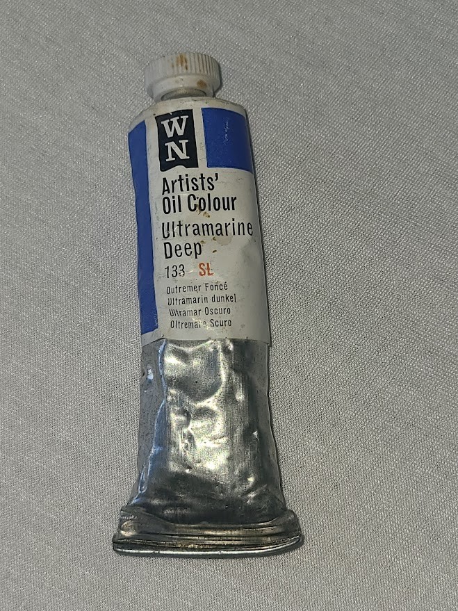 Vintage Winsor & Newton Oil Paint Ultramarine DEEP 133 SL 37ml