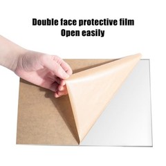 2 Pack Clear Acrylic Sheets 8x12in 1/8 Inch Thick Plexiglass for Laser Cutting