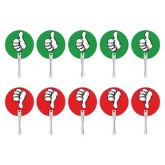 10 Pieces True False Paddles Yes No Paddles for School Classroom Assessment