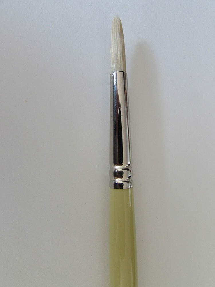 Premuim Artist Quality Chungking White Bristle Round Long Handle #10 Germany