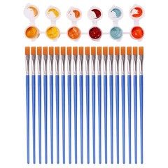 20 Empty Paint Containers with Lids – Mini Paint Pods, 120 Pots, 3 ml/0.1 oz …
