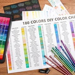 180 Coloring Pencils for Adults, Soft Core Coloring Pencils Set with 4 Sharpe…