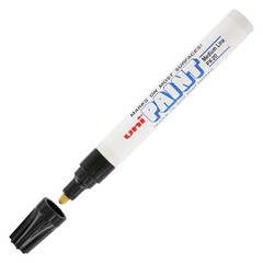 Uni-Paint Marker Medium Point Black Pack Of 3 PX – 1 Count (Pack of 3),