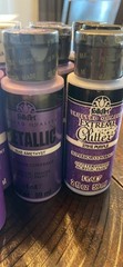 Assortment of Purple Acrylic Paint 1 oz Bottles 16 Total
