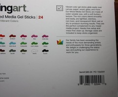 NIB NEW SEALED KINGART Artist Mixed Media Comfort Grip GEL STICKS Set of 24 pc
