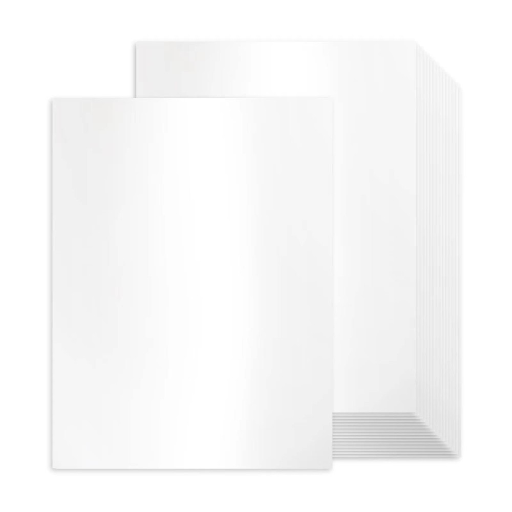 Cardstock 100 Sheets White Shimmer 8.5 x 11 80lb Pearlescent Goefun Certificate