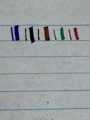 Sanford Calligraphic Marker Pen Set 5 Colors w/ Instruction Booklet 2.5mm Tips