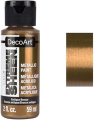 2 Ounce Non-Toxic Antique Bronze Metallic Acrylic Paint – Water-Resistant Finish