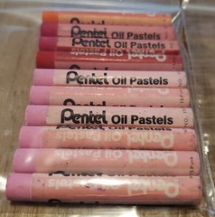 Pentel Oil Pastels 45 pc Some Duplicates Never Used Loose No Box 14 Colors