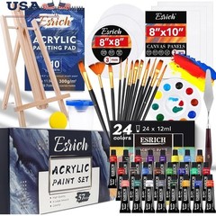 Professional Acrylic Painting Kit 57 PCS Art Supplies Artists Students New