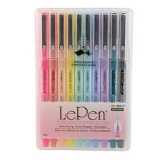 Le Pen Marvy Uchida Pastel Colors – Set of 10,Art Pens & Markers
