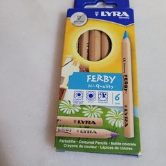 Lyra Ferby 6 colored pencils. 6.3mm core. Highly pigmented. New