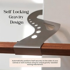 Adjustable Easel Hand Rest Support Bar, Artist Hand Support Bridge Metal Wrist