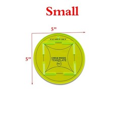 Circle Magic Quilting Template Set (5” and 10”) with 1pcs 1/4″ Quilting Rul…