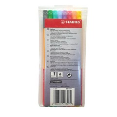 Stabilo Point 88 Fineliner 0.4mm 8 Pastel Color Pen Set Wallet Fine Writing Draw