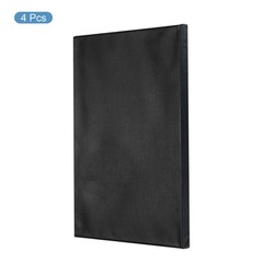 Painting Canvas Panels, 4 Pack 8×12 Inch Rectangle Blank Art Board, Black