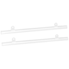 PVC Poster Hanger Rail Poster Strip Bar 30cm/12″ Clear with Clips 2 Set