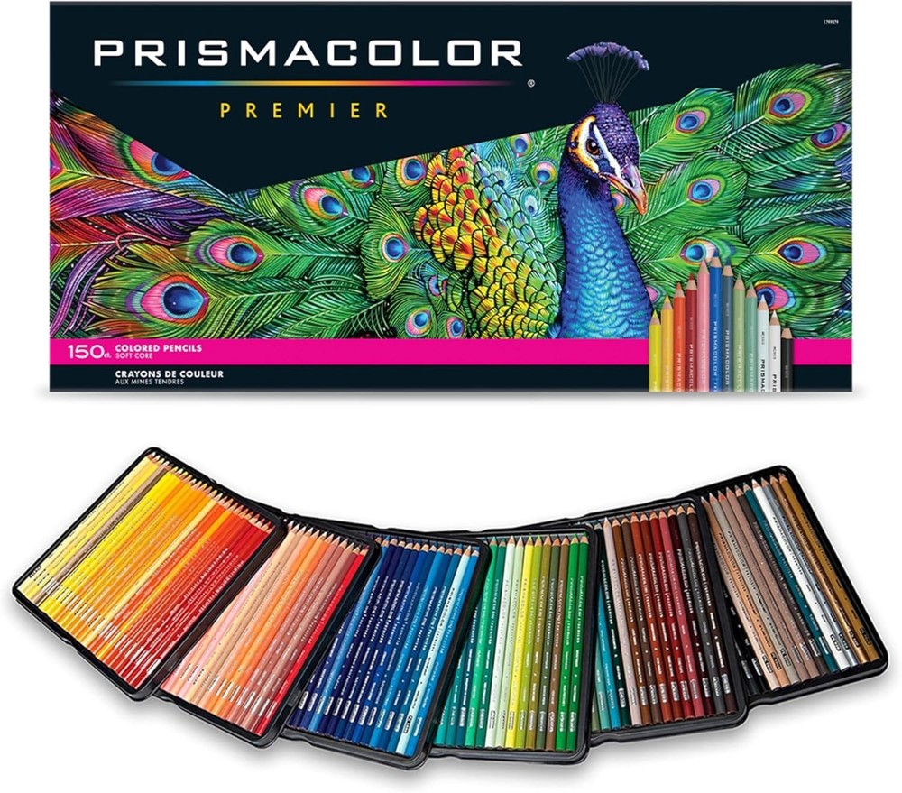 Prismacolor Premier Colored Pencils, Soft Core, Assorted Colors, 150 Count – …