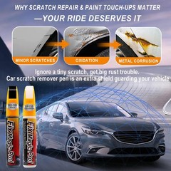 Black 2-in-1 Car Touch-Up Paint Pen, Scratch Repair Kit, Weatherproof 2PCS