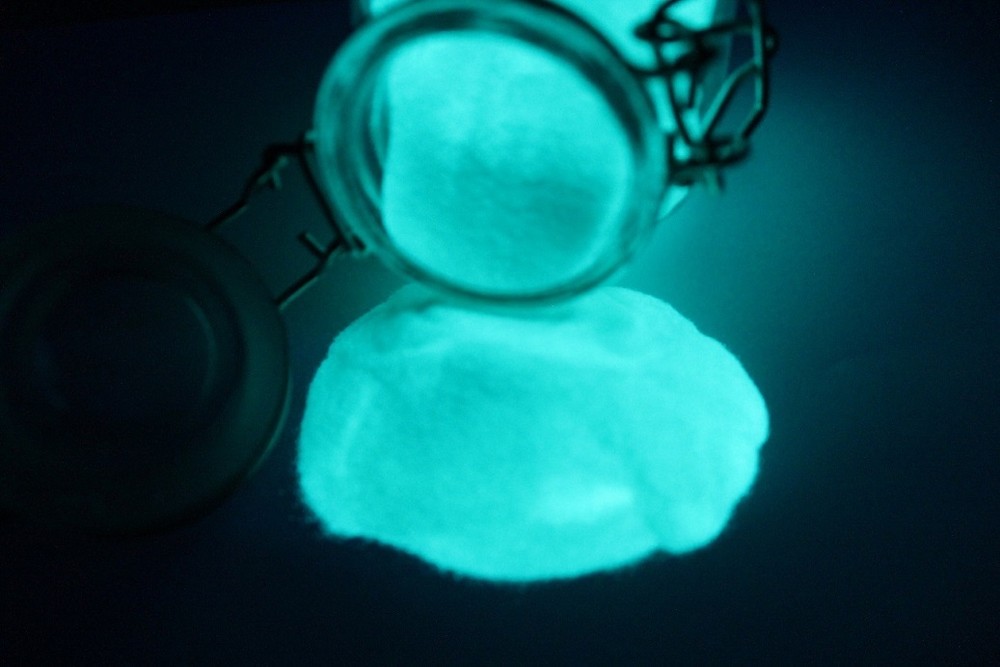 AQUA Glow in the Dark Powder, Powder Coat, Pigment, Fishing, Slime, Nail art