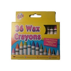 Artbox 36 Pack Wax Crayons Assorted Colours Non-Toxic Children’s Art Craft