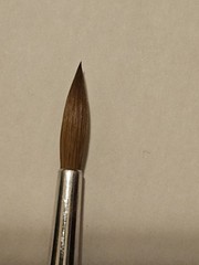 Vintage (1970-80’s) Grumbacher N.Y Series 815 Finest Red Sable Brush, Set Of 6