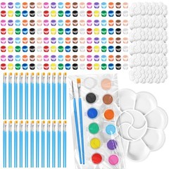 48 Set Acrylic Paint Kits for Kids Adults Washable Mini Painting Kit Arts Cra…