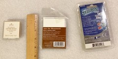 Strathmore Artist Watercolor papers 2½x3½+ 17 Cat Letter Seals+Neo-Glo Keychain