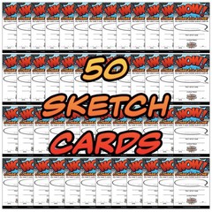 🎨 10 Packs – 18 PT Comic Artist Sketch Cards – Blank Trading/Sketch Cards Paper