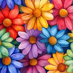Flowers Diamond Art Kits for Adults, 5D 13.78×13.78 inches, KM641-1