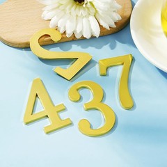 1Pcs 3Inch Metal Mailbox Numbers Solid Zinc Alloy House Numbers for Outside,S…