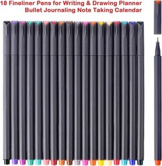 iBayam Colored Journal Planner Pens 18 Pack Fine Point Fineliner Art Markers