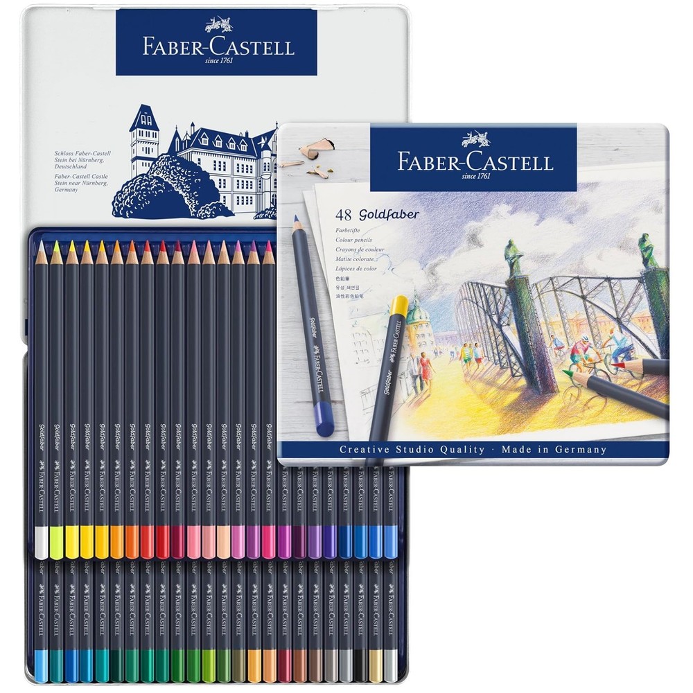 Professional Grade Color Pencils – 48 Colors