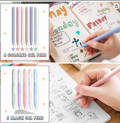 110 PCS Aesthetic School Supplies with Pen Case,12 Pastel Highlighters,5 Black I