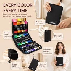 Pagather 72 Colors Acrylic Paint Markers, Dual 1 Count (Pack of 72), 72 Color