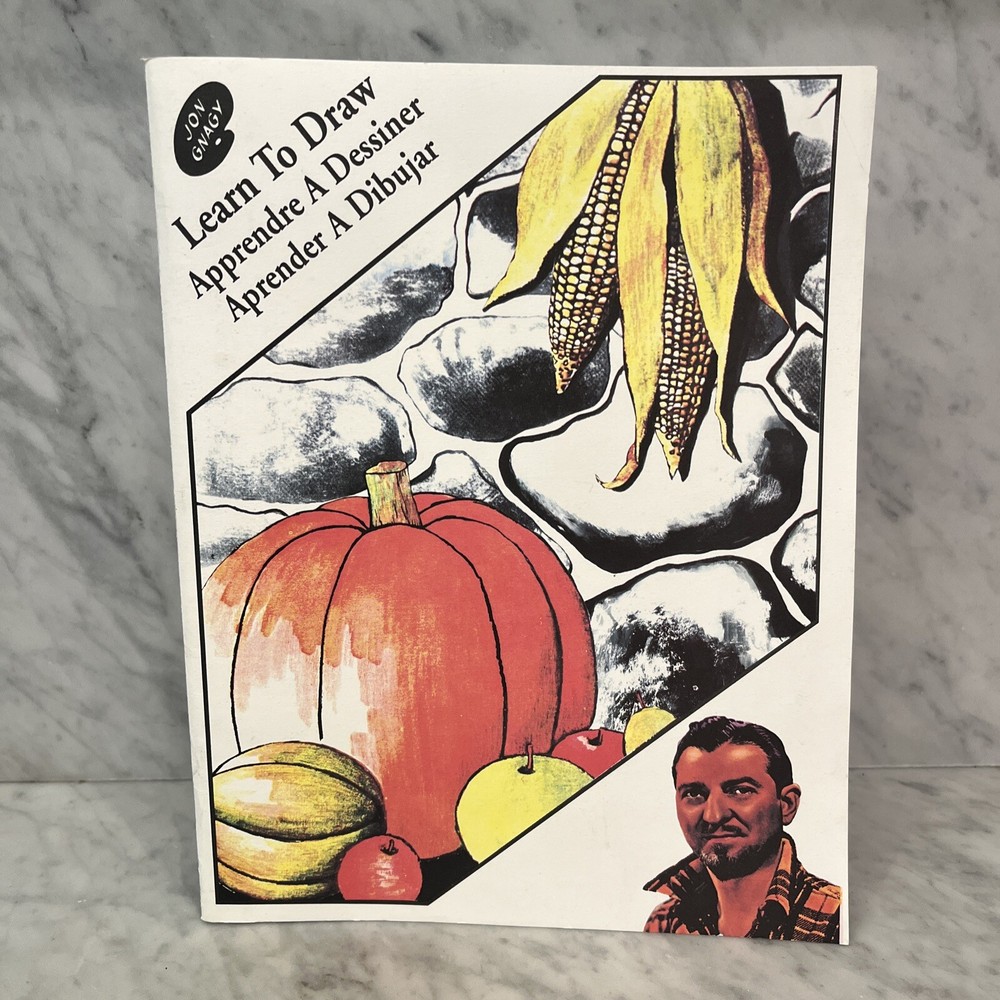 Jon Gnagy TV Art Prof. Learn to Draw 1995 English French Spanish instruction