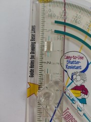 Fiskars Creative Works Protractor with Swing Bar Shatter-Resistant Drawing Tool