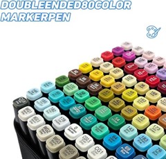 80 Colors Alcohol Markers Art Drawing Markers Coloring Painting Students Gifts