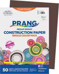 (Formerly Sunworks) Construction Paper, Dark Brown, 9″ X 12″, 50 Sheets