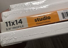 11″x 14” Stretched White Wooden Canvas For Paintings & Crafts (4) Blick Studio