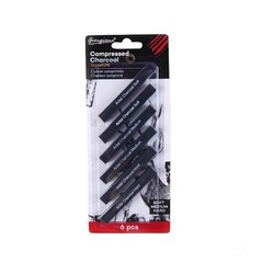Giorgione Compressed Charcoal Set Black Sticks Drawing Sketching 6pcs